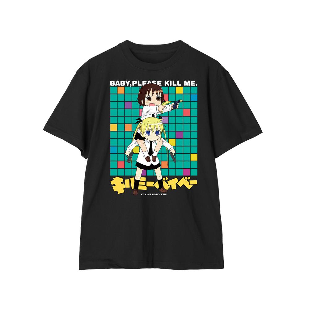 キルミーベイベー アニまるっ カヅホ先生描き下ろしTシャツリニューアル イエロー キルミーベイベー』やすな&ソーニャ Tシャツ ver.Aメンズ