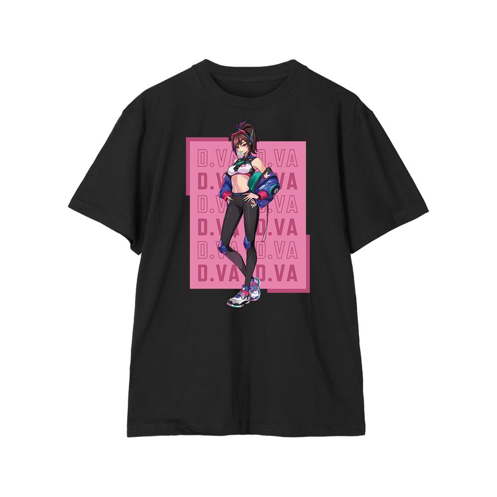 『オーバーウォッチ 2』POKImariさんイラスト D.Va Tシャツメンズ【202510再販】