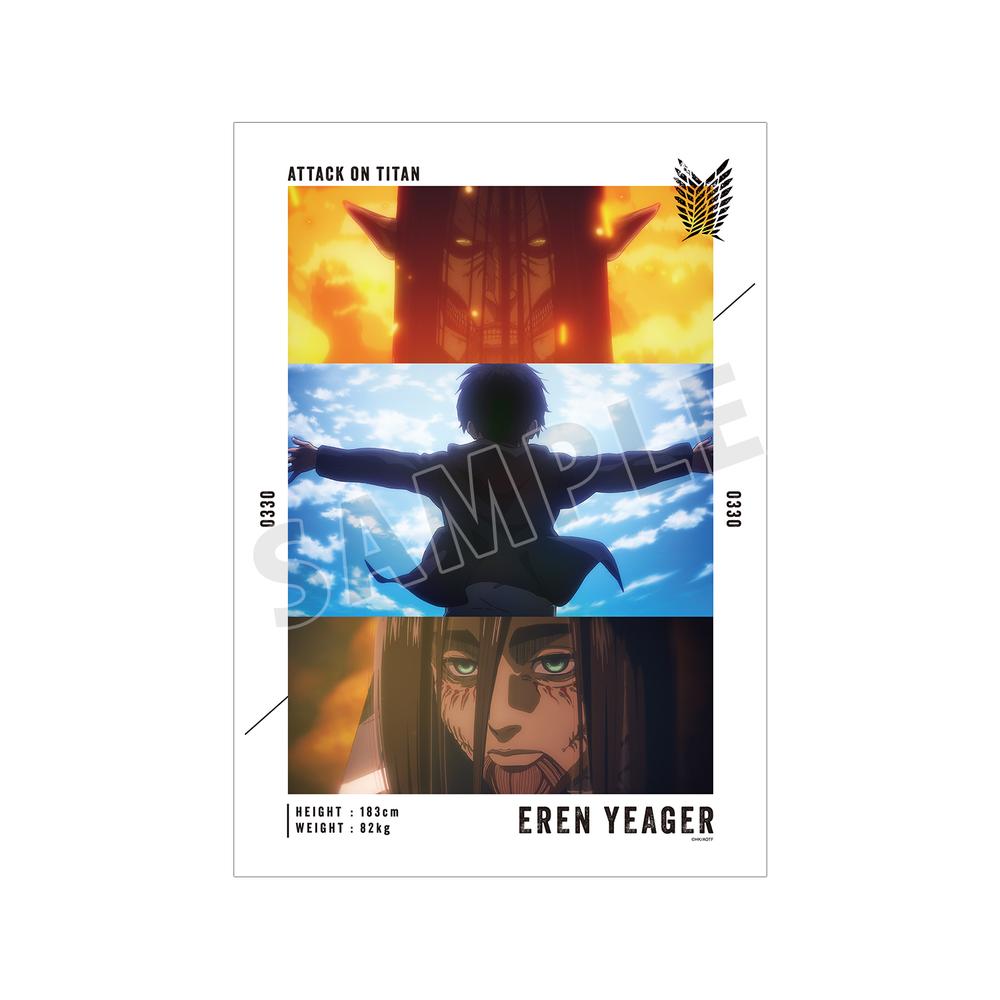 『進撃の巨人』エレン 場面写A3マット加工ポスター vol.3【202508再販】