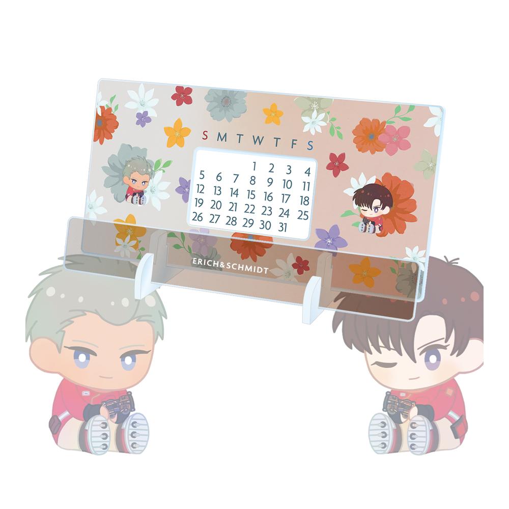 『爆走兄弟レッツ&ゴー!!』エーリッヒ&シュミット Botania 卓上アクリル万年カレンダー