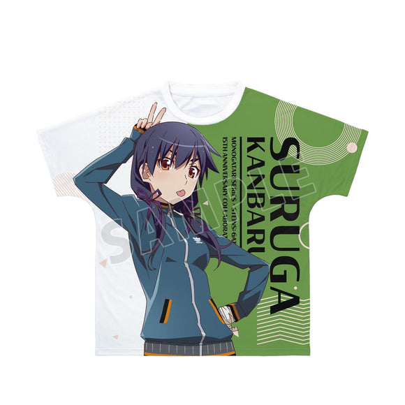 『物語シリーズ×STEINS;GATE』描き下ろし 神原駿河 コラボイラストver. フルグラフィックTシャツユニセックス