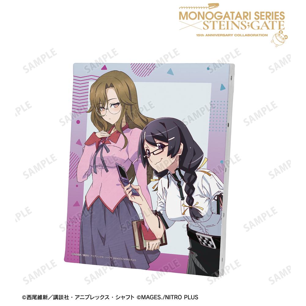 物語シリーズ×STEINS;GATE』描き下ろし 羽川翼&桐生萌郁 コラボイラストver. キャンバスボード – Anime Store JP