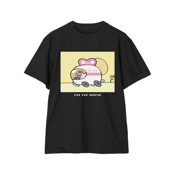 『beatmania IIDX 32 Pinky Crush』CUE CUE RESCUE Tシャツメンズ