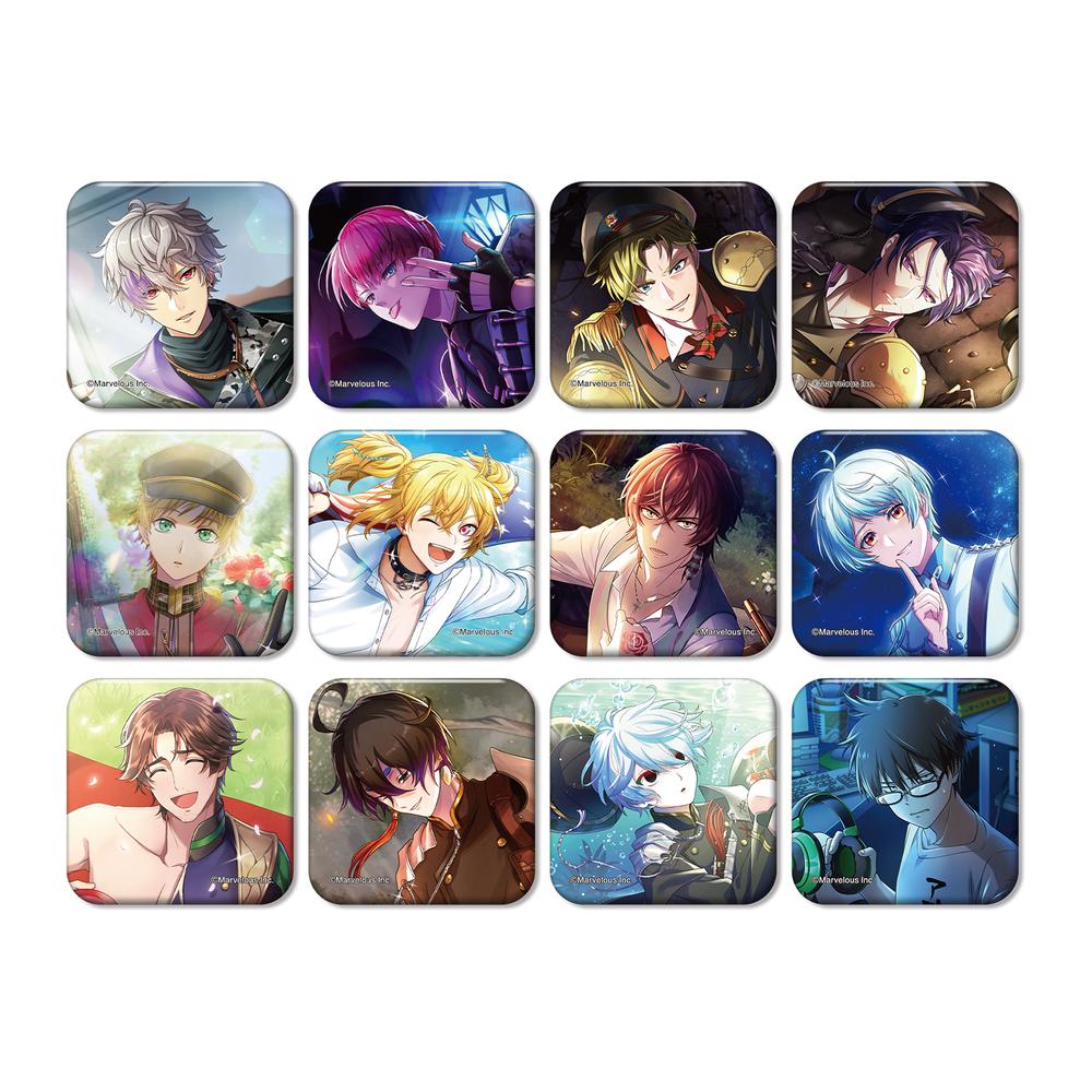 『千銃士:Rhodoknight』トレーディングカードイラストスクエア缶バッジ ver.A(単位/BOX)