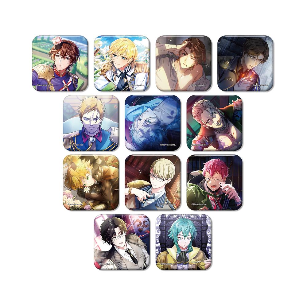 『千銃士:Rhodoknight』トレーディングカードイラストスクエア缶バッジ ver.B(単位/BOX)