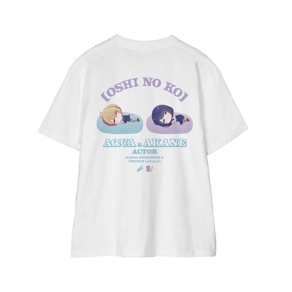 『【推しの子】』【推しの子】 アクア&黒川あかね ちびころ Tシャツレディース【202509再販】