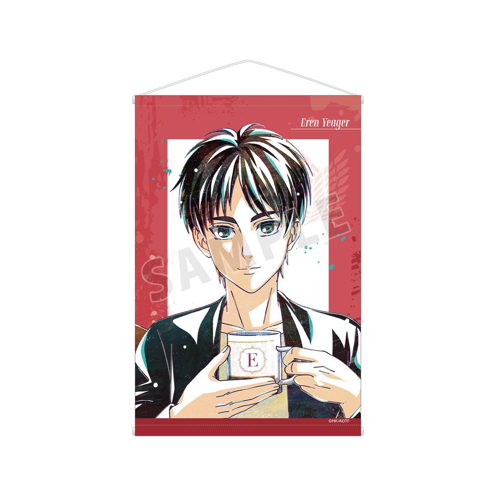 『進撃の巨人』描き下ろし エレン ティータイムver. Ani-Art B2タペストリー【202507再販】