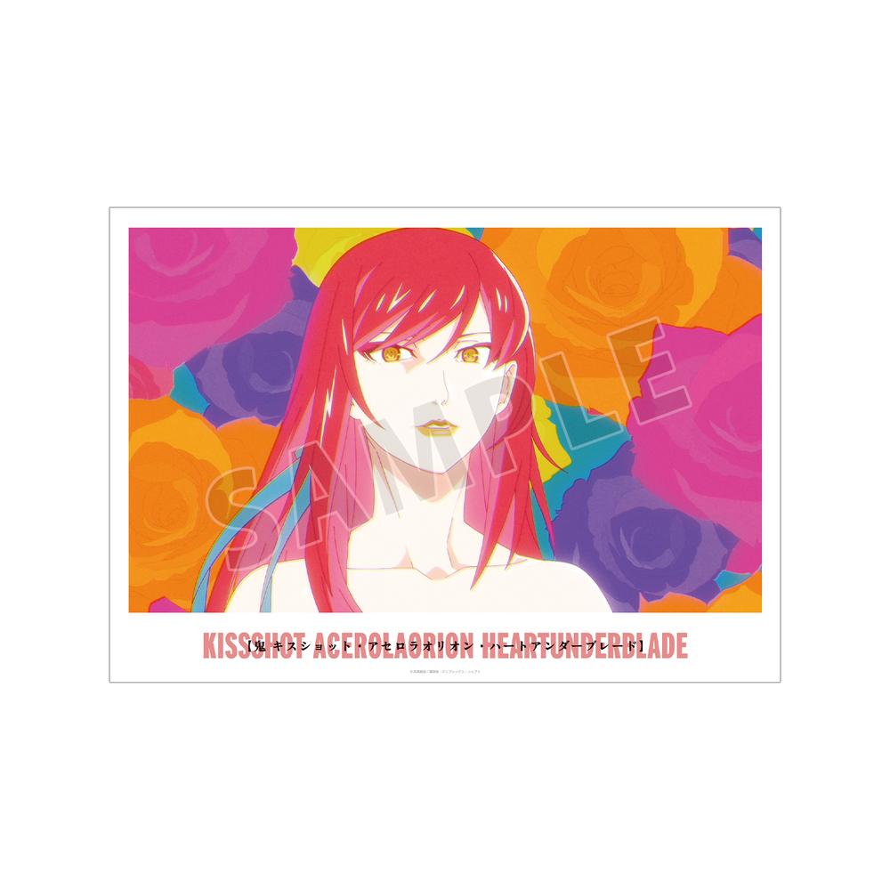 『〈物語〉シリーズ オフ&モンスターシーズン』キスショット・アセロラオリオン・ハートアンダーブレード 場面写A3マット加工ポスター【202601再販】