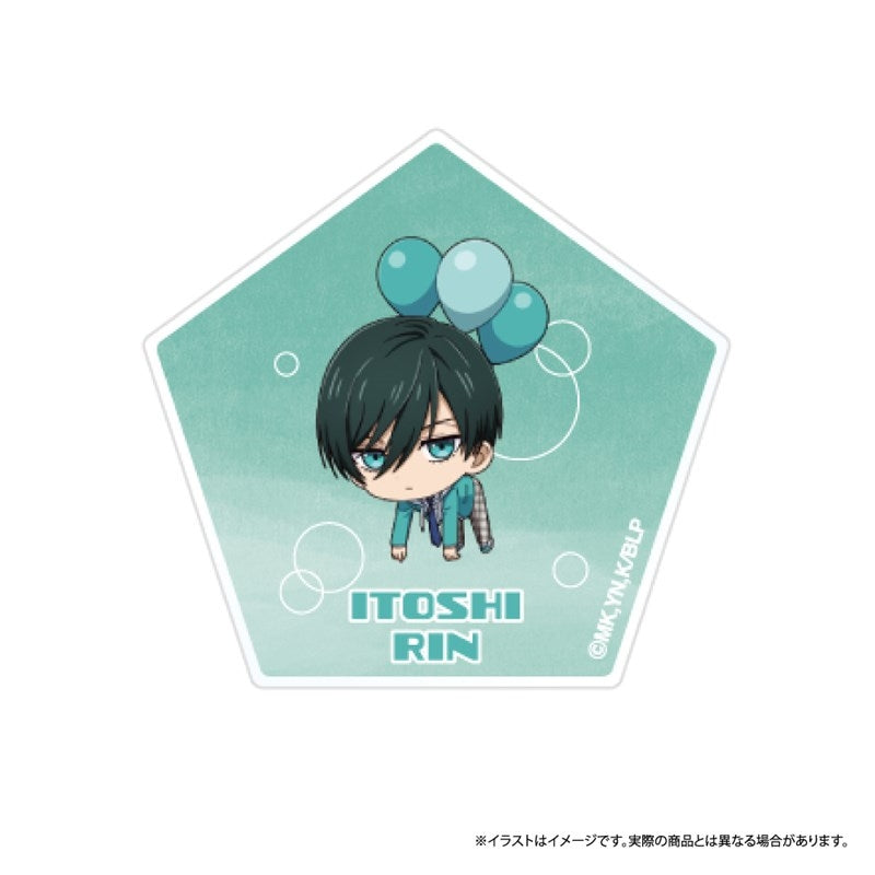『ブルーロック』ダイカットアクリルステッカー 糸師 凛(ミニキャラ)(風船)