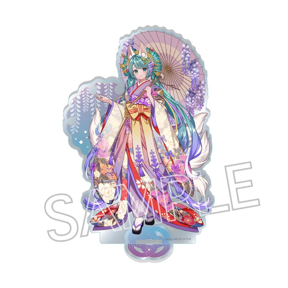 『初音ミク』百鬼夜行 ~麗宴~ アクリルスタンドM C 白狐(しろぎつね)