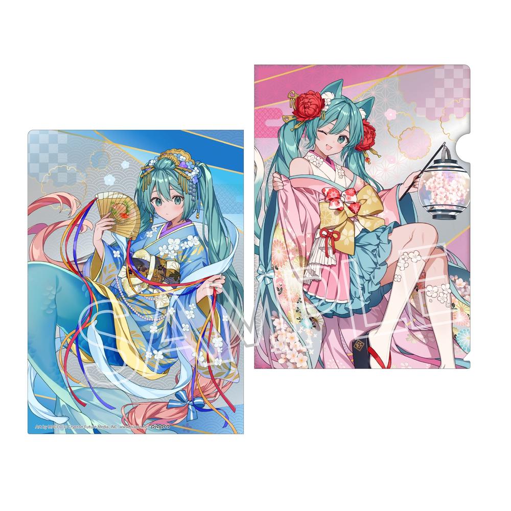 『初音ミク』百鬼夜行 ~麗宴~ クリアファイル A 猫又&人魚