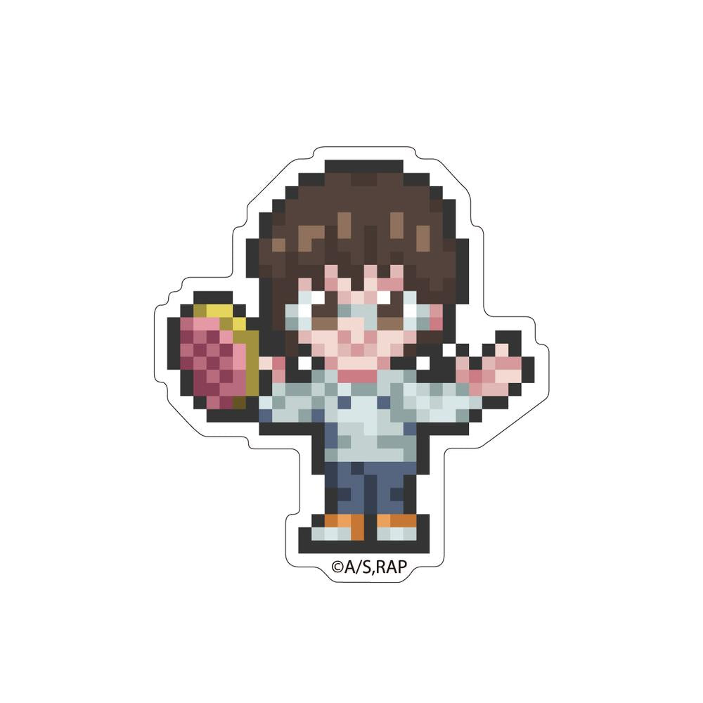 『ラーメン赤猫』ドット絵イラスト ダイカットステッカー 珠子