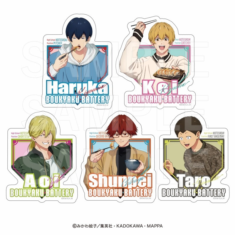 『忘却バッテリー×肉汁餃子のダンダダン』等身ダイカットステッカーセット(5枚入り)