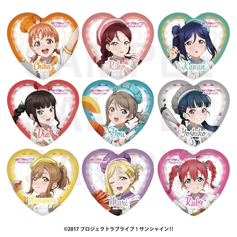 ラブライブ!サンシャイン!!』トレーディングハート缶バッジ(全9