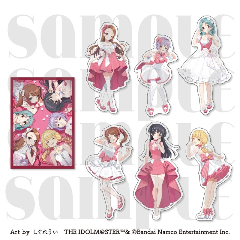 『アイドルマスターシリーズ×しぐれうい』ダイカットステッカーセット