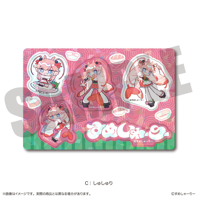 『すめしゃーりー』ホログラムステッカーシート C しゅしゅり