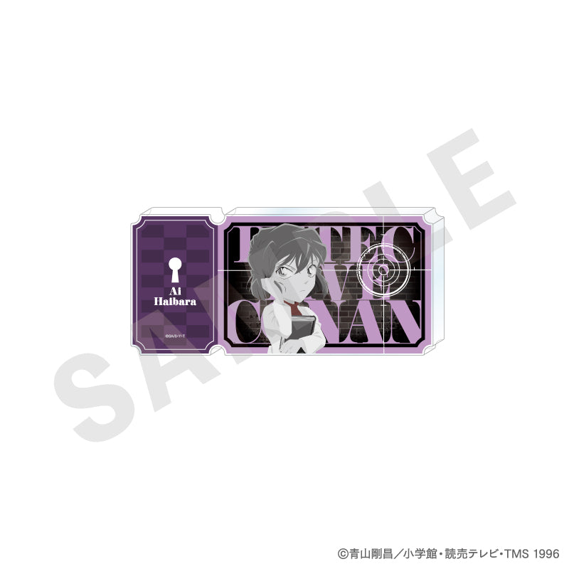 『名探偵コナン』ペイントラクトシリーズ チケット風アクリルブロック モノクロver.(灰原哀)