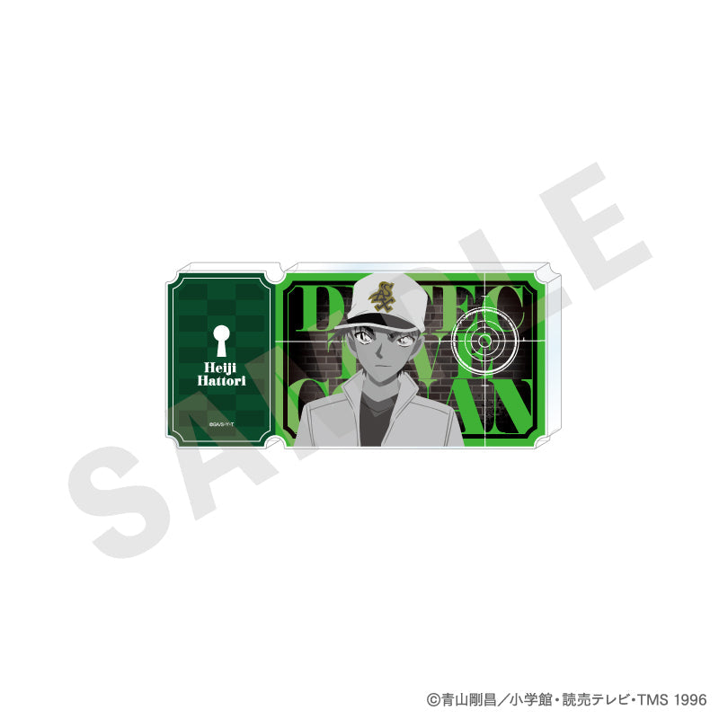 『名探偵コナン』ペイントラクトシリーズ チケット風アクリルブロック モノクロver.(服部平次)
