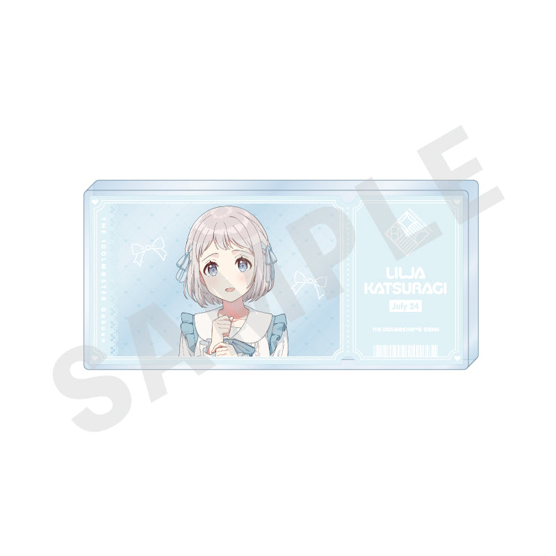 『学園アイドルマスター』チケット風アクリルブロック(葛城 リーリヤ)