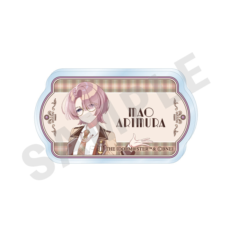 『学園アイドルマスター』ネームバッジ めがね×ラテコーデver.(有村 麻央)