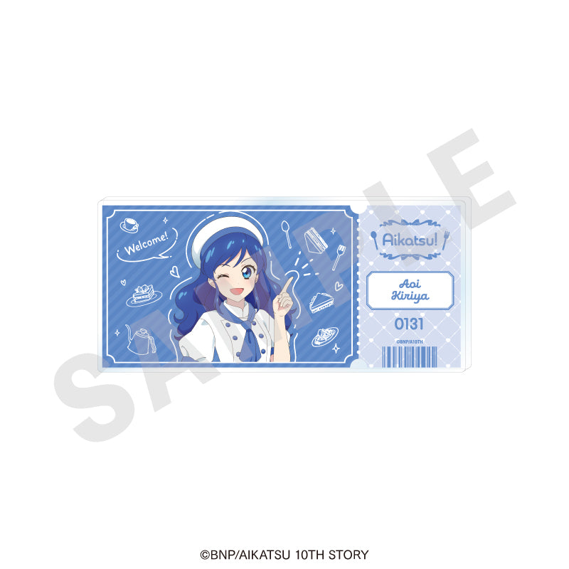 アイカツ! 10th STORY ~未来へのSTARWAY~』チケット風アクリルブロック
