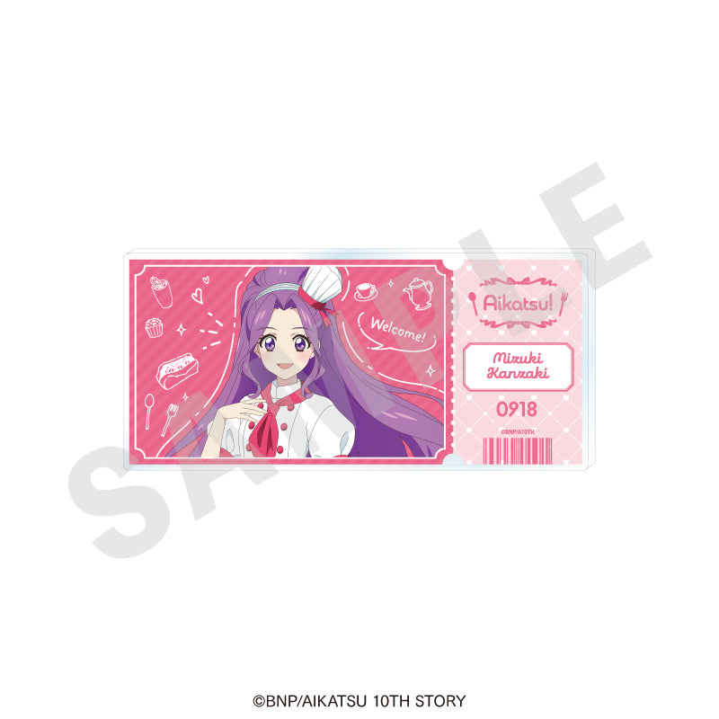 アイカツ! 10th STORY ~未来へのSTARWAY~』チケット風アクリルブロック
