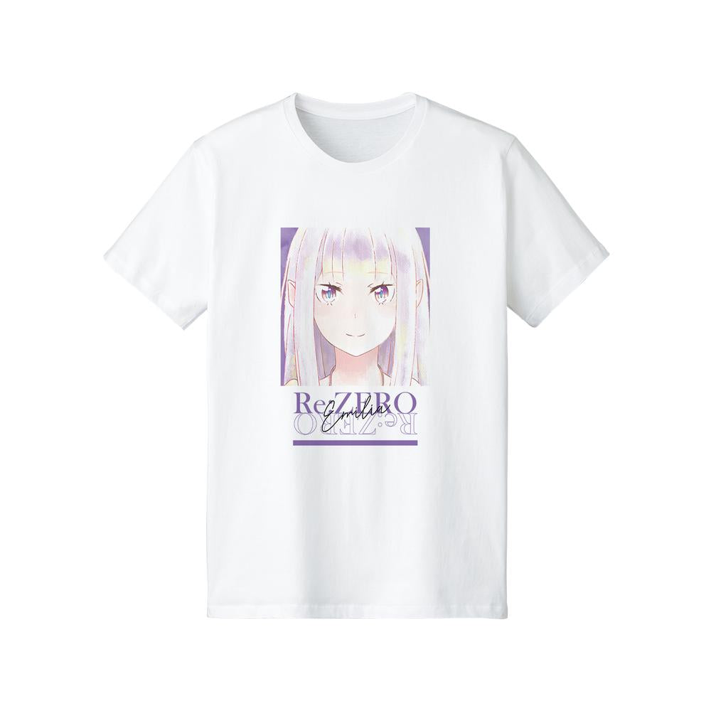 『Re:ゼロから始める異世界生活』エミリア Ani-Art aqua label Tシャツメンズ【202506再販】
