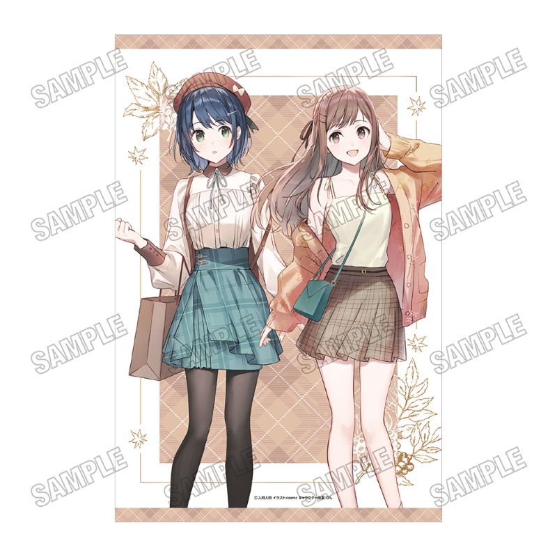 『安達としまむら』描き下ろしB2タペストリー【オータムコーデver.】