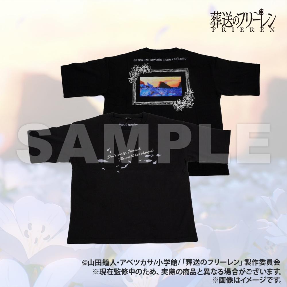 『葬送のフリーレン』AMICIS 蒼月草Tシャツ Black Sサイズ