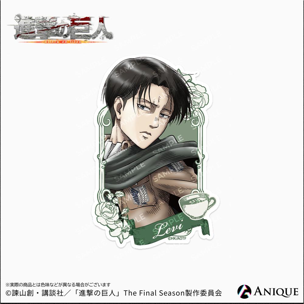 進撃の巨人』<招き猫> ホログラム缶バッジ(リヴァイ) - Anime