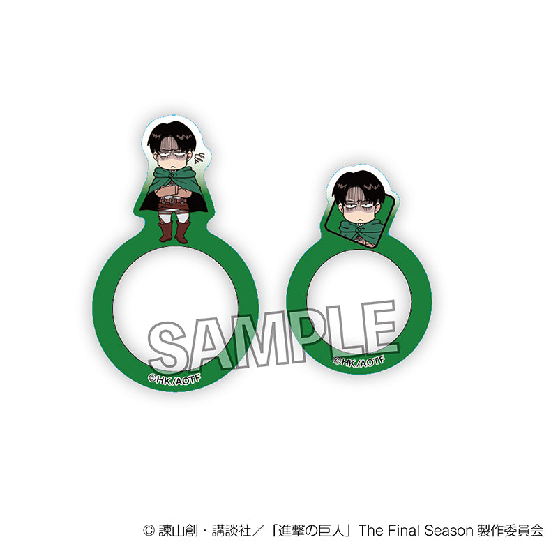 『進撃の巨人』DOTABATA!指の上の透明リング リヴァイ