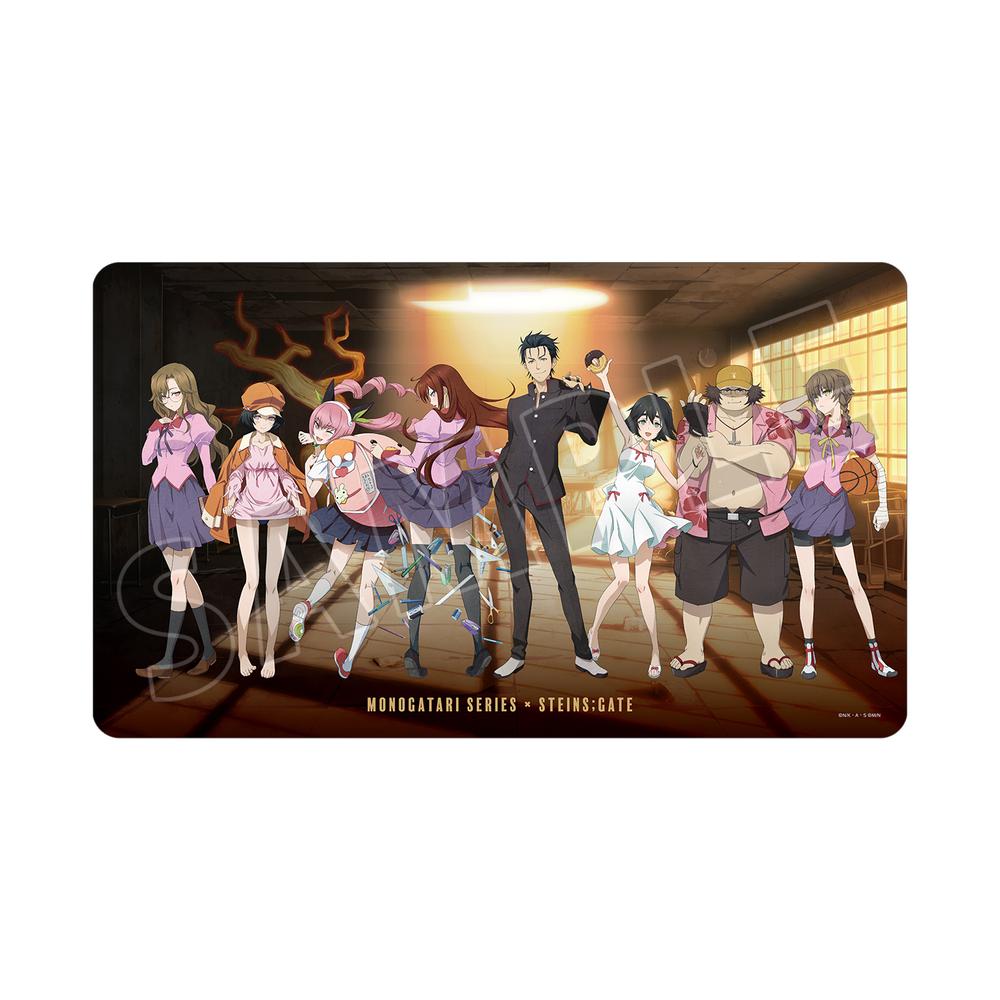 『物語シリーズ×STEINS;GATE』描き下ろし 集合B コラボイラストver. マルチデスクマット