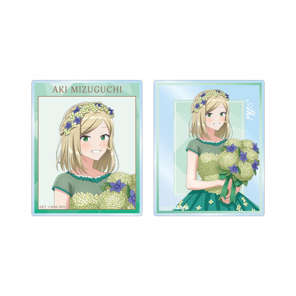 『ささやくように恋を唄う』描き下ろし 水口 亜季 花びらドレスver. アクリルカード2枚セット【202511再販】