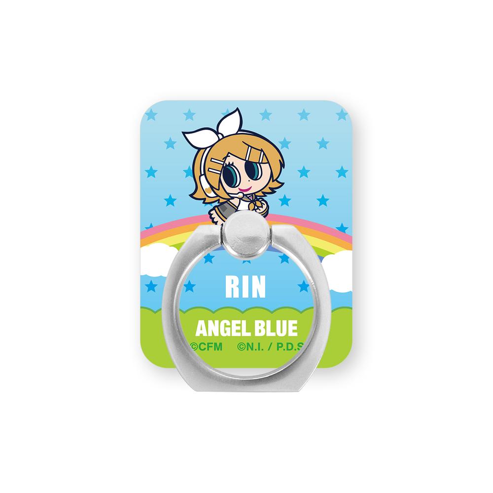 『初音ミク』ANGEL BLUEコラボ 描き起こし 鏡音リン アクリルスマホリング