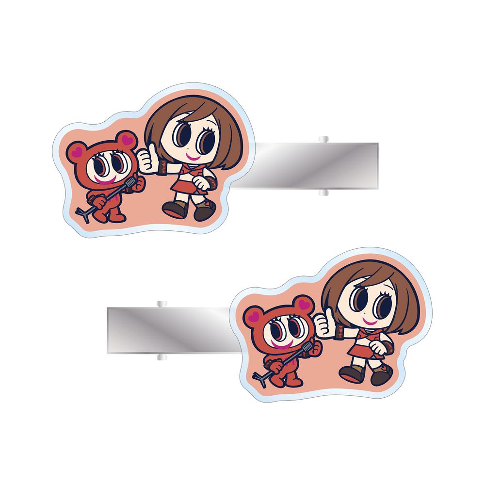 『初音ミク』ANGEL BLUEコラボ 描き起こし MEIKO&ナカムラくん アクリルヘアクリップ2個セット