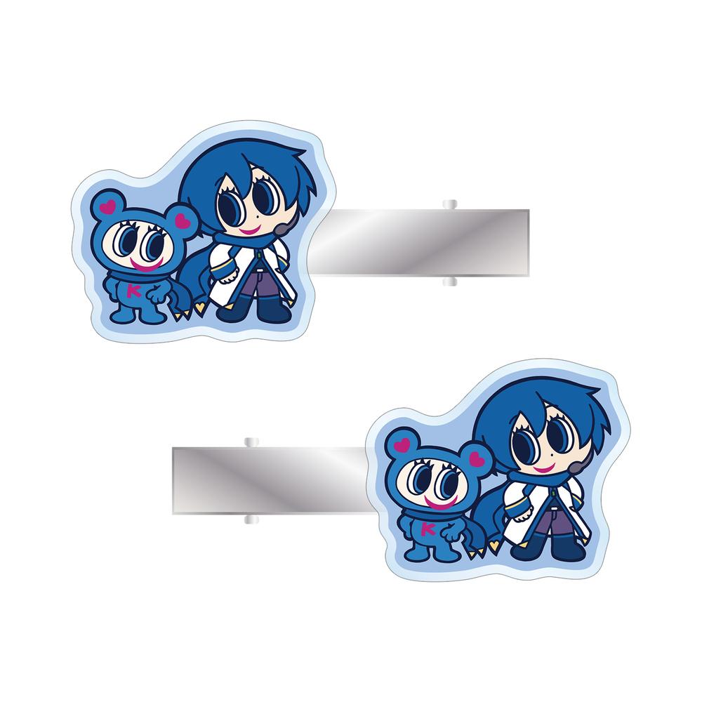 『初音ミク』ANGEL BLUEコラボ 描き起こし KAITO&ナカムラくん アクリルヘアクリップ2個セット