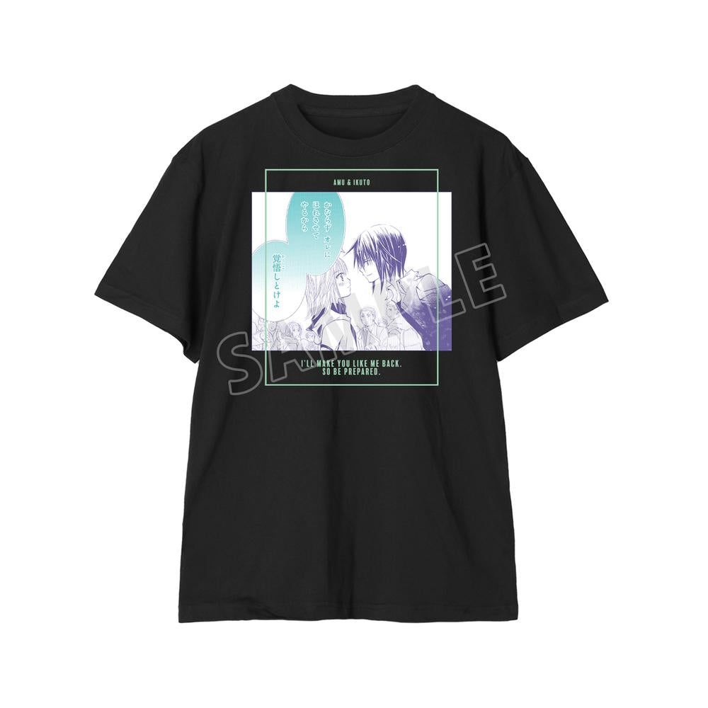 『しゅごキャラ!』日奈森 あむ&月詠 イクト 原作コマTシャツ ブラックレディース【202601再販】