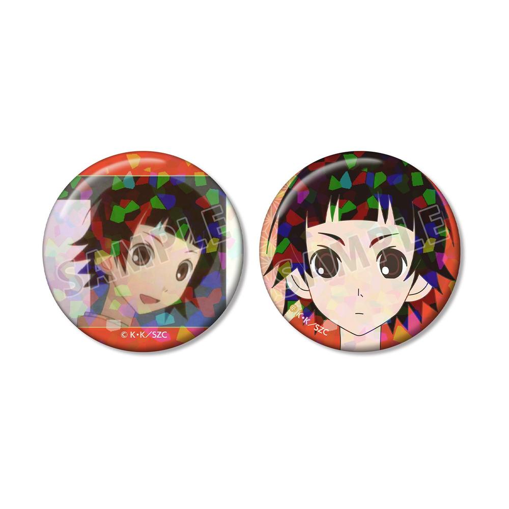 さよなら絶望先生 アクリルキーホルダー 缶バッチセット グッズ-バッチ】さよなら絶望先生 木津 千里 ホログラム缶バッジ2個