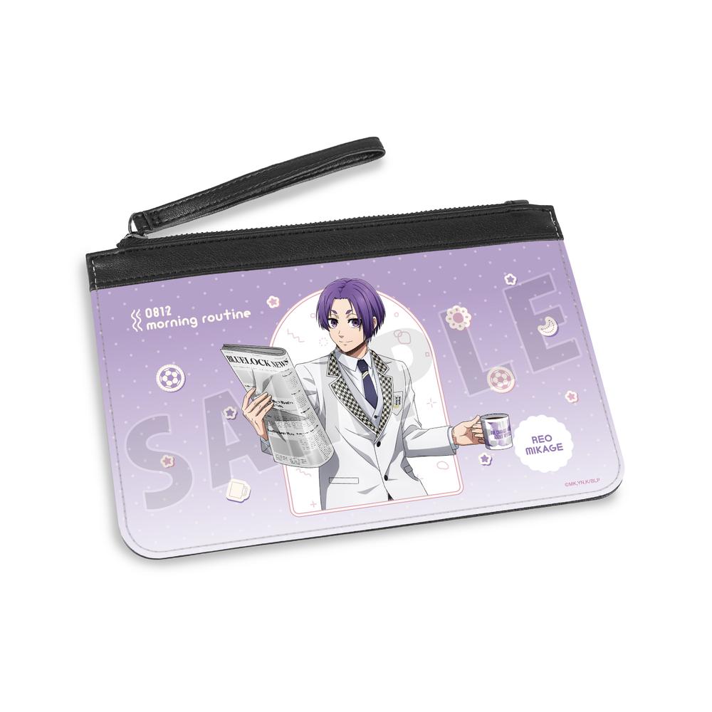 『ブルーロック』描き下ろし 御影 玲王 モーニングルーティンver. PUレザーフラットポーチ