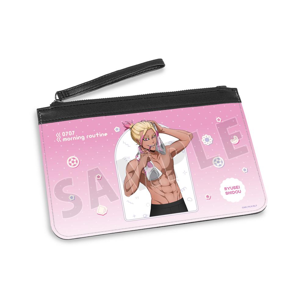 『ブルーロック』描き下ろし 士道 龍聖 モーニングルーティンver. PUレザーフラットポーチ