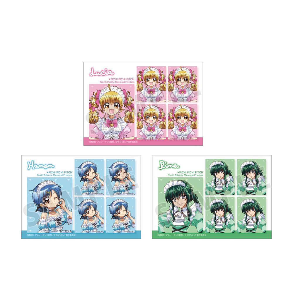 『ぴちぴちピッチ』描き下ろし メイドver. プリントシール風ブロマイド3枚セット【202512再販】