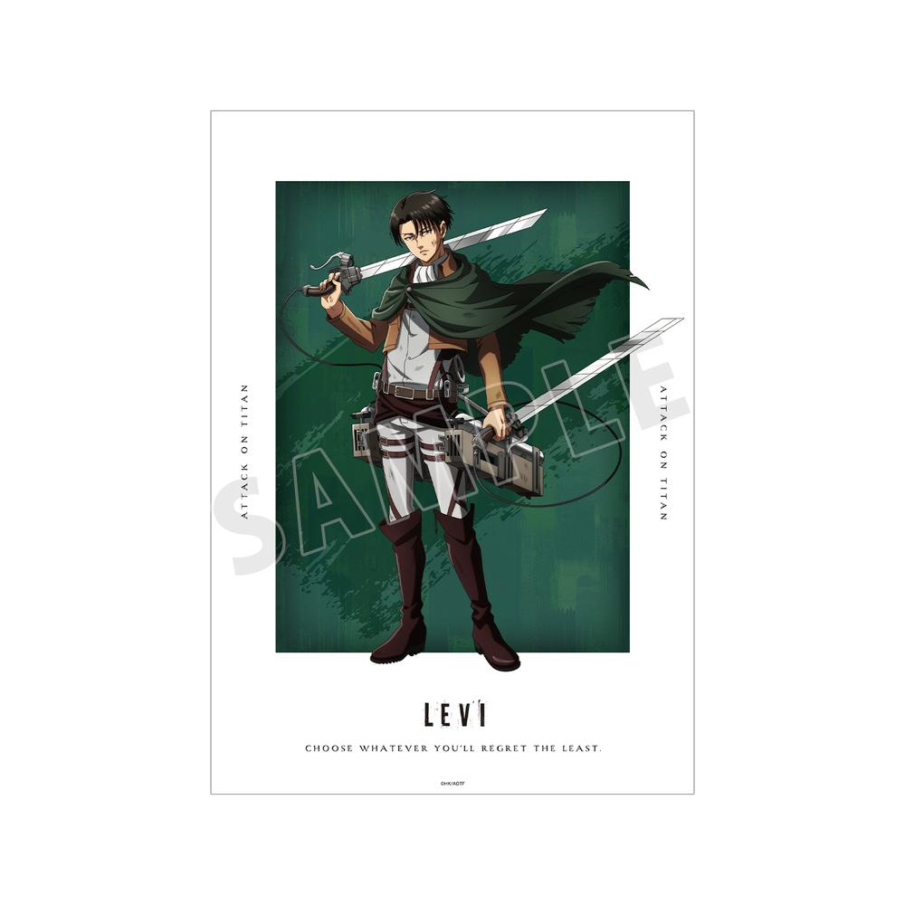 『進撃の巨人』描き下ろし リヴァイ 戦いの後でver. A3マット加工ポスター