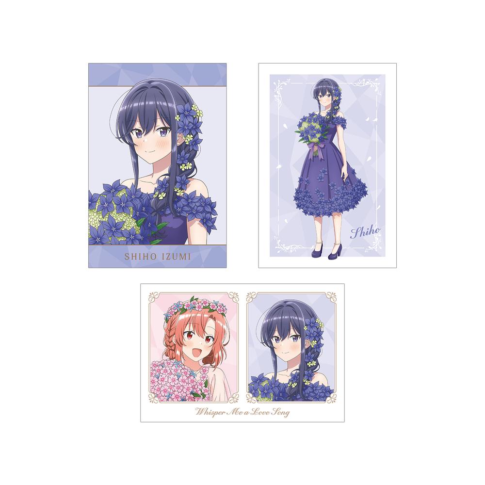 『ささやくように恋を唄う』描き下ろし 花びらドレスver. ポストカード3枚セット ver.D
