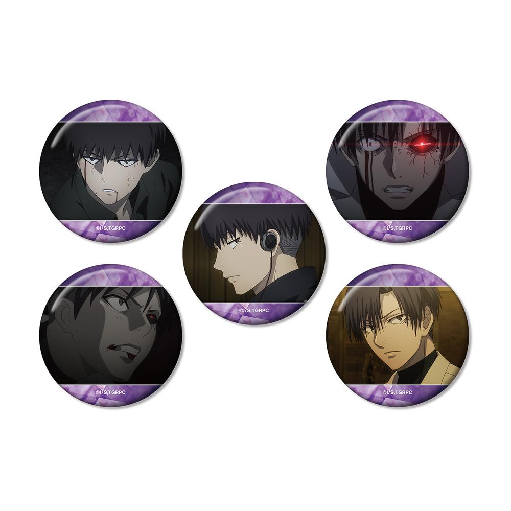 東京喰種トーキョーグール:re』瓜江久生 場面写缶バッジ5個