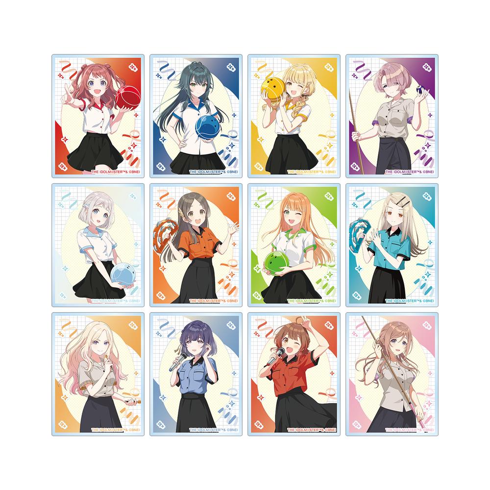 『学園アイドルマスター』描き下ろし ボウリングシャツver. トレーディングアクリルカード(単位/BOX)