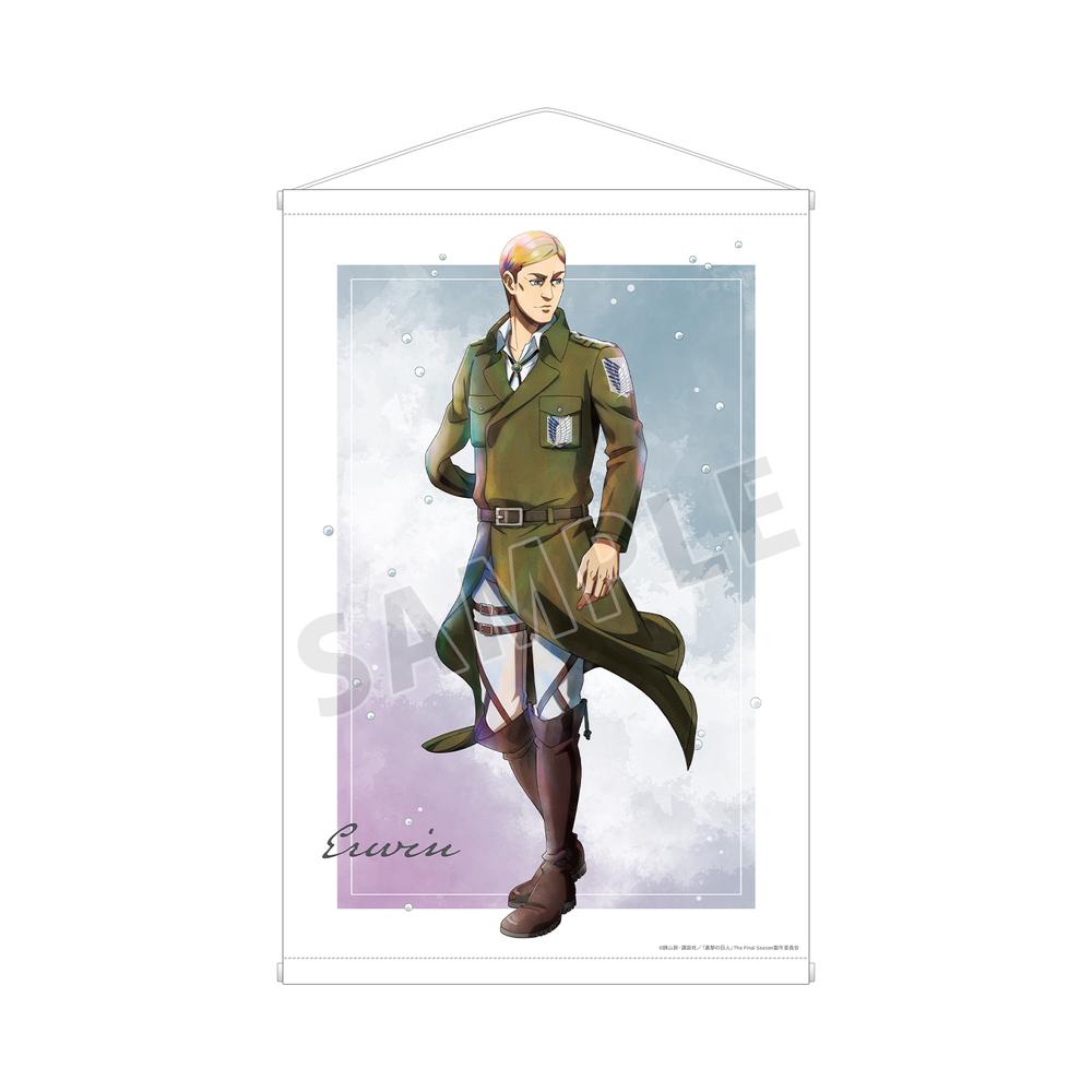 『進撃の巨人』描き下ろし エルヴィン 冬の歩みver. B2タペストリー【202511再販】