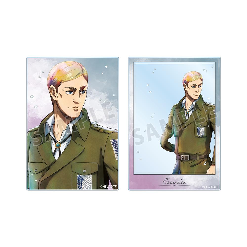 『進撃の巨人』描き下ろし エルヴィン 冬の歩みver. アクリルカード2種セット