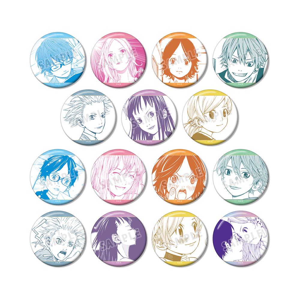 最安値⭐︎ 囀る鳥は羽ばたかない スクエア缶バッジ vol.4 アニメイト特典 四月は君の嘘』トレーディング漫画コマ缶バッジ(単位/BOX
