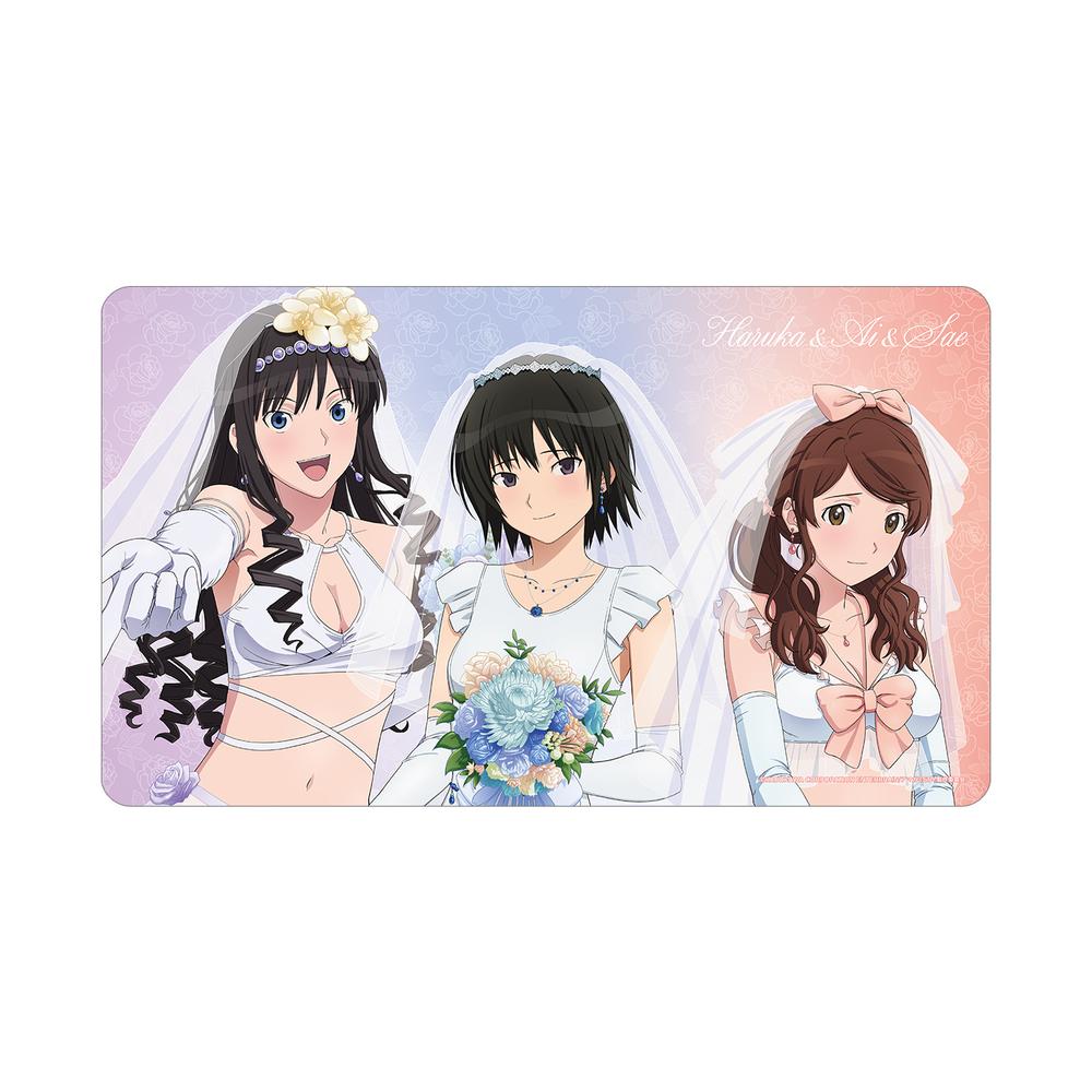 『アマガミSS+plus』描き下ろし 中多紗江&七咲 逢&森島はるか ウェディング水着ver. マルチデスクマット
