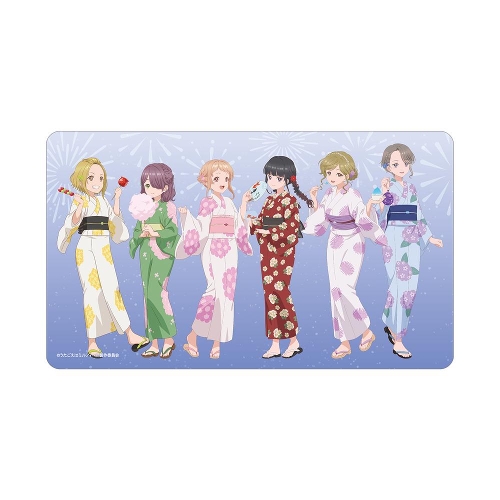 『うたごえはミルフィーユ』描き下ろし 集合 夏祭りver. マルチデスクマット
